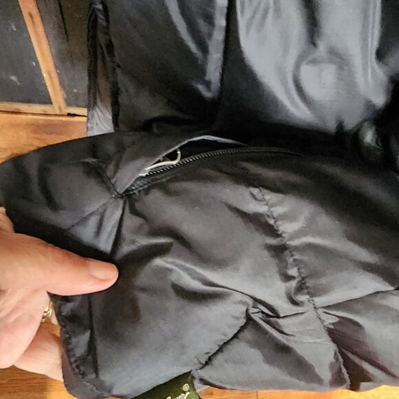 Vtg Eddie Bauer Puffer Vest Size Large Black Goose Down Insulated-Nice - Picture 4 of 6